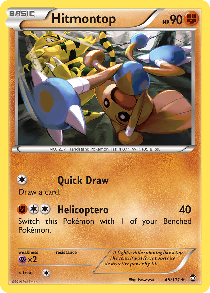 Hitmontop (49/111) [XY: Furious Fists] | Fandemonia Ltd