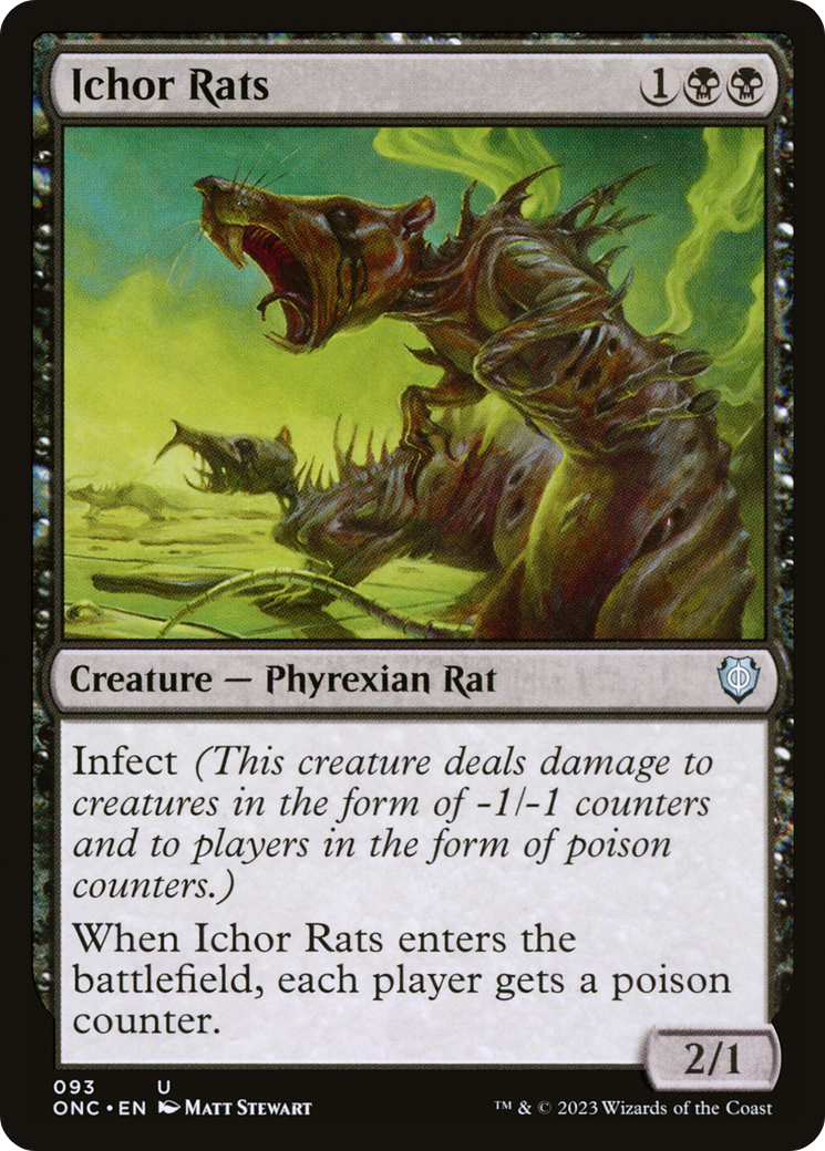 Ichor Rats [Phyrexia: All Will Be One Commander] | Fandemonia Ltd