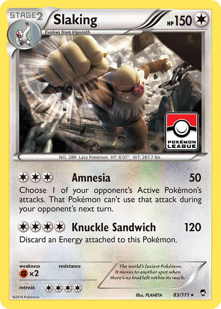 Slaking (83/111) [XY: Furious Fists] | Fandemonia Ltd