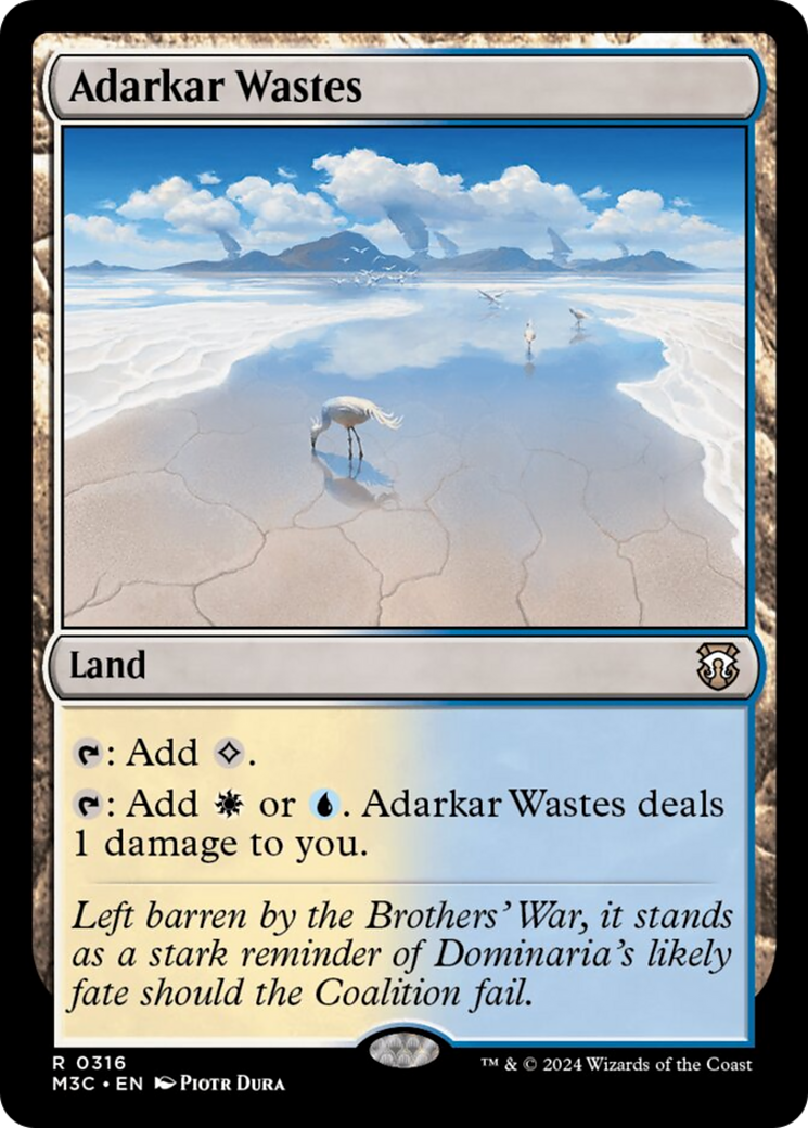 Adarkar Wastes (Ripple Foil) [Modern Horizons 3 Commander] | Fandemonia Ltd