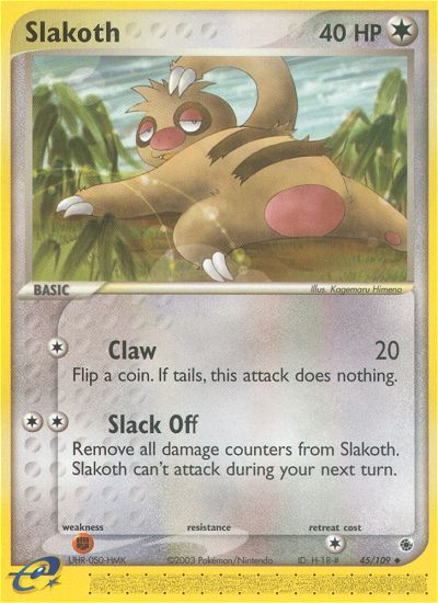 Slakoth (45/109) [EX: Ruby & Sapphire] | Fandemonia Ltd