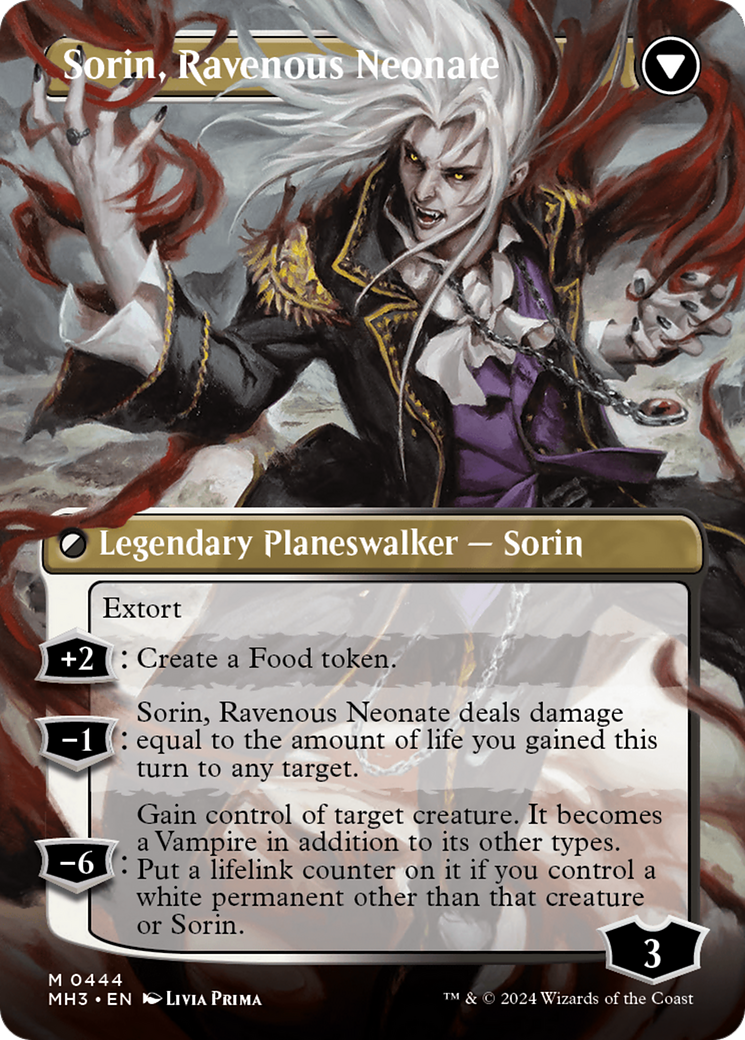 Sorin of House Markov // Sorin, Ravenous Neonate (Borderless) [Modern Horizons 3] | Fandemonia Ltd