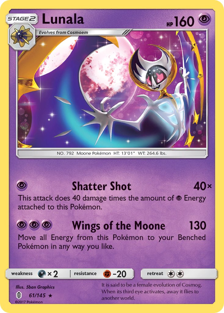 Lunala (61/145) (Theme Deck Exclusive) [Sun & Moon: Guardians Rising] | Fandemonia Ltd