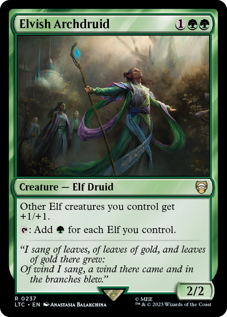 Elvish Archdruid [The Lord of the Rings: Tales of Middle-Earth Commander] | Fandemonia Ltd