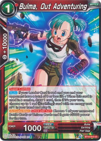 Bulma, Out Adventuring (BT10-012) [Rise of the Unison Warrior 2nd Edition] | Fandemonia Ltd