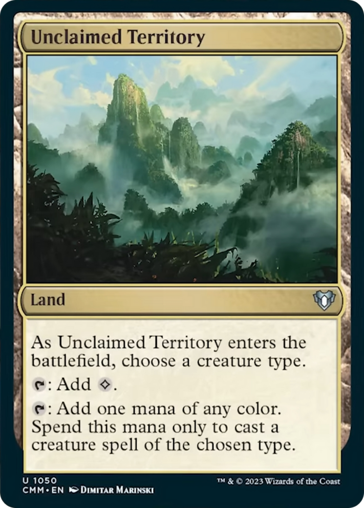 Unclaimed Territory [Commander Masters] | Fandemonia Ltd