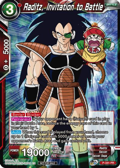 Raditz, Invitation to Battle (P-341) [Tournament Promotion Cards] | Fandemonia Ltd