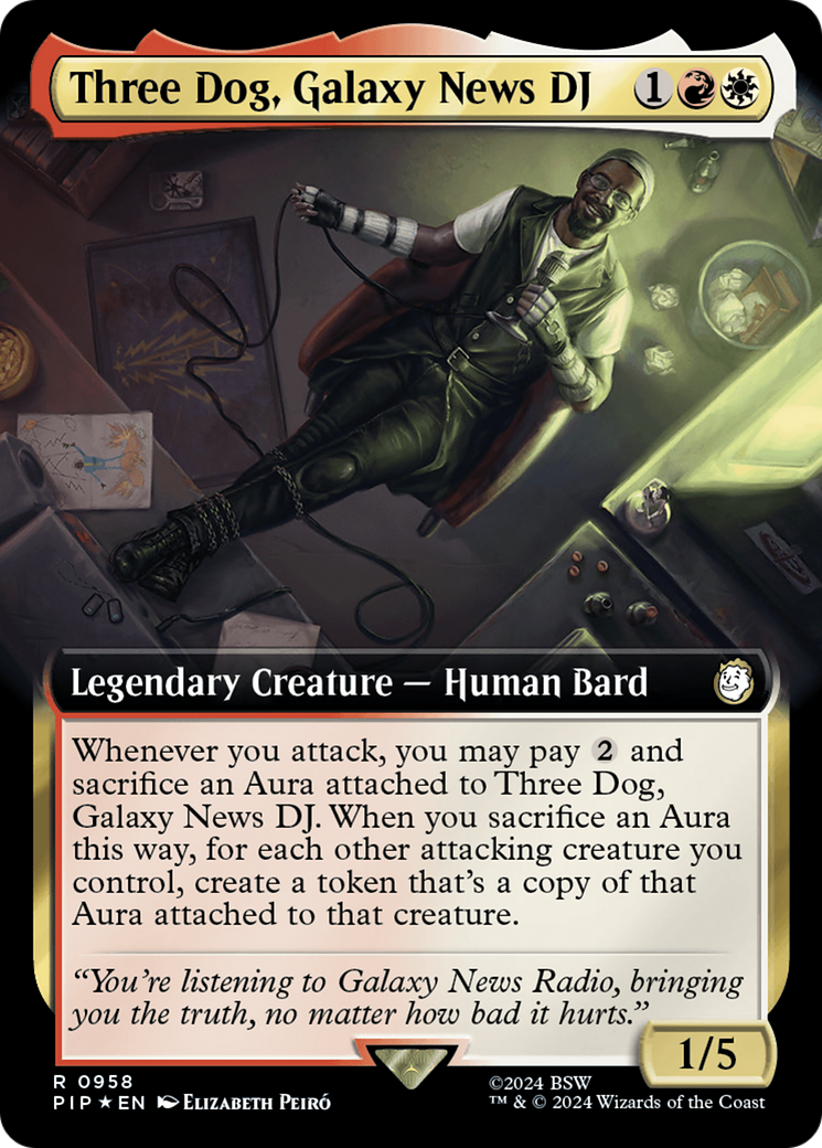 Three Dog, Galaxy News DJ (Extended Art) (Surge Foil) [Fallout] | Fandemonia Ltd