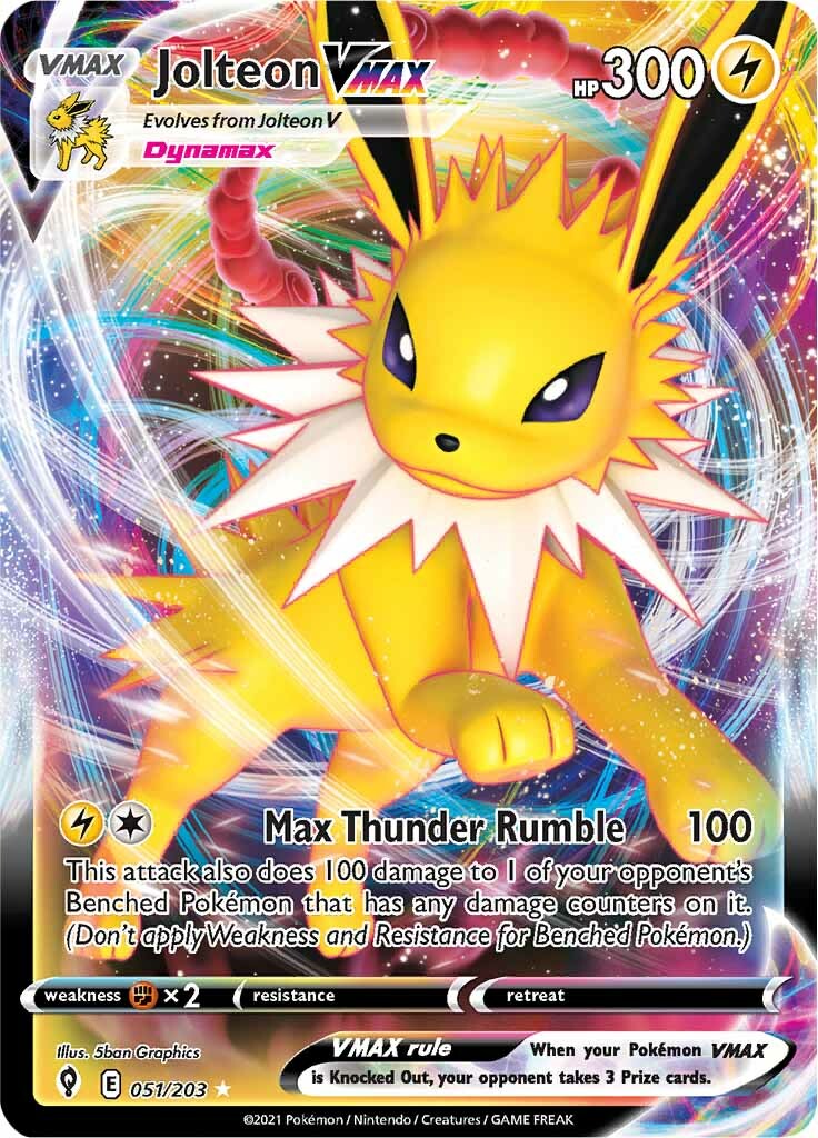 Jolteon VMAX (051/203) [Sword & Shield: Evolving Skies] | Fandemonia Ltd