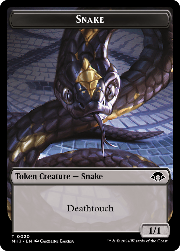 Snake Token [Modern Horizons 3 Tokens] | Fandemonia Ltd