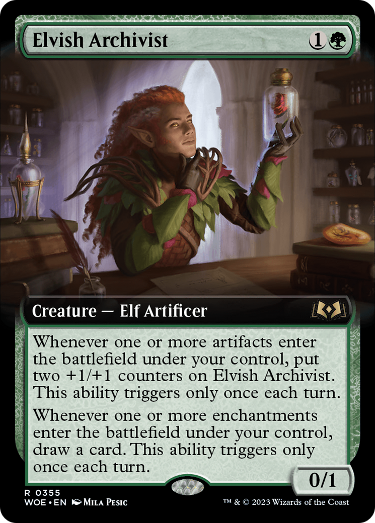 Elvish Archivist (Extended Art) [Wilds of Eldraine] | Fandemonia Ltd