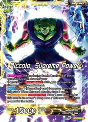 Piccolo // Piccolo, Supreme Power (BT17-082) [Ultimate Squad] | Fandemonia Ltd