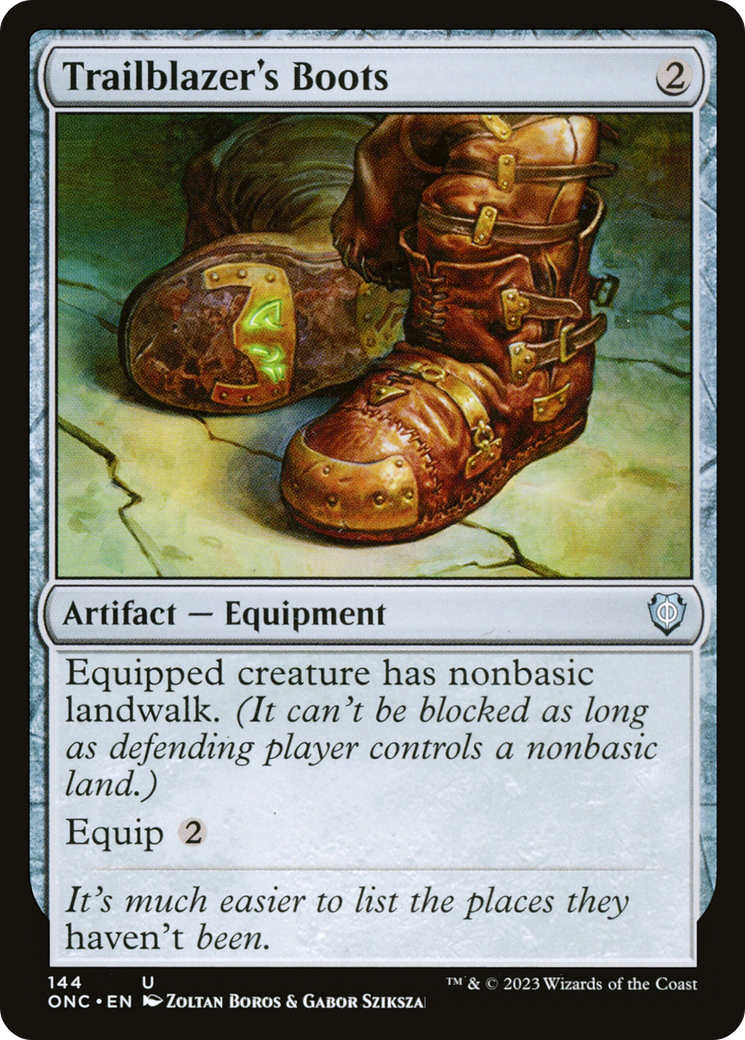 Trailblazer's Boots [Phyrexia: All Will Be One Commander] | Fandemonia Ltd