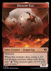 Treasure // Dragon Egg Double-Sided Token [Commander Masters Tokens] | Fandemonia Ltd