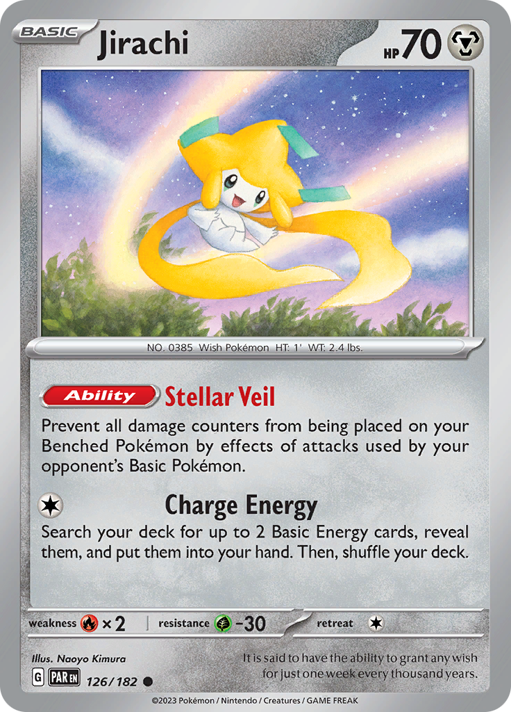 Jirachi (126/182) [Scarlet & Violet: Paradox Rift] | Fandemonia Ltd