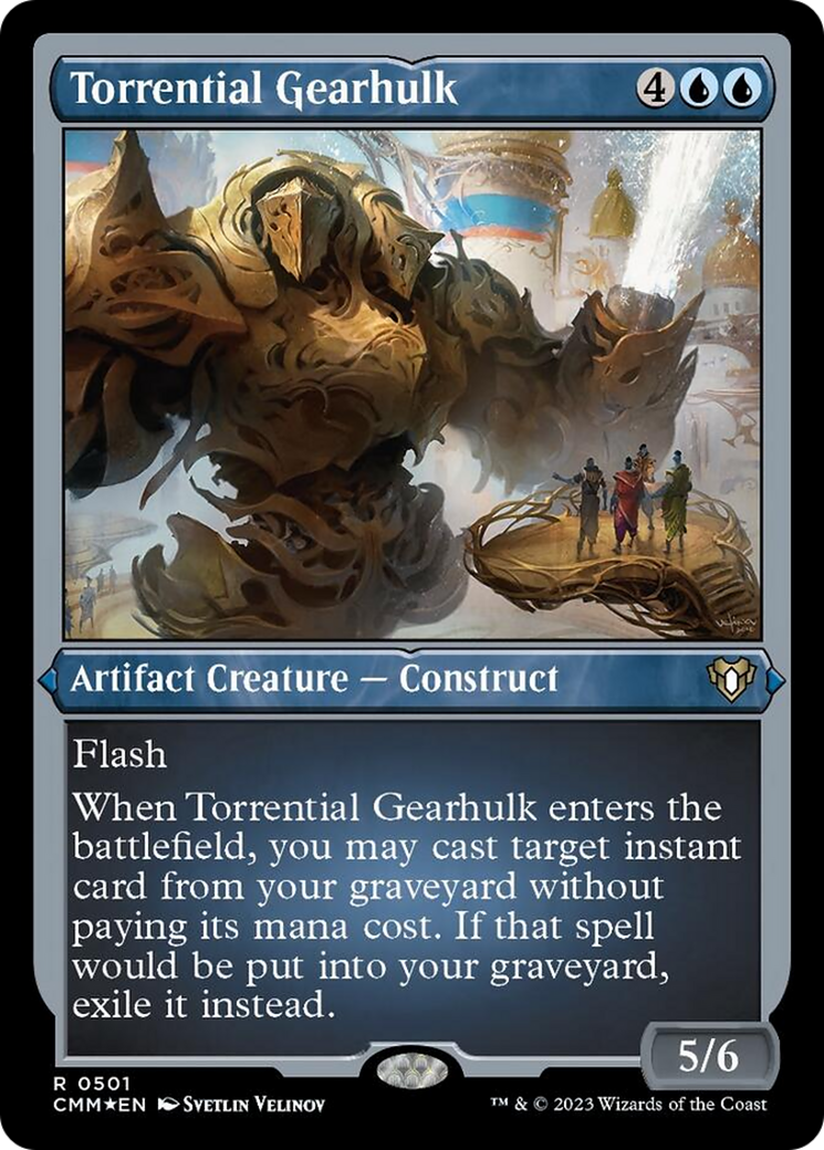 Torrential Gearhulk (Foil Etched) [Commander Masters] | Fandemonia Ltd