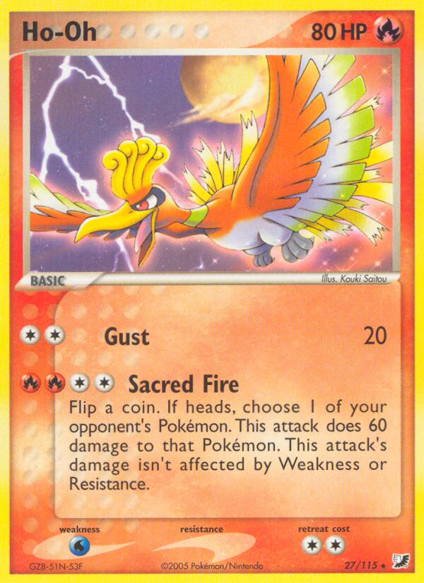 Ho-Oh (27/115) [EX: Unseen Forces] | Fandemonia Ltd