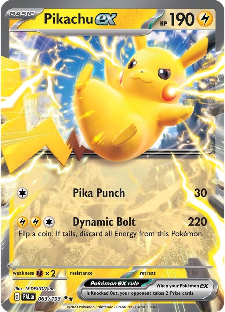 Pikachu ex (063/193) [Scarlet & Violet: Paldea Evolved] | Fandemonia Ltd