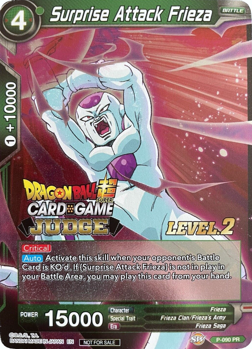 Surprise Attack Frieza (Level 2) (P-090) [Judge Promotion Cards] | Fandemonia Ltd