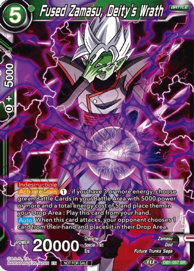 Fused Zamasu, Deity's Wrath (DB1-057) [Tournament Promotion Cards] | Fandemonia Ltd