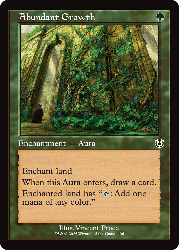 Abundant Growth (Retro Frame) [Innistrad Remastered] | Fandemonia Ltd