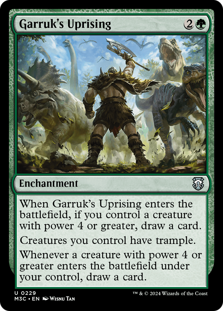 Garruk's Uprising (Ripple Foil) [Modern Horizons 3 Commander] | Fandemonia Ltd