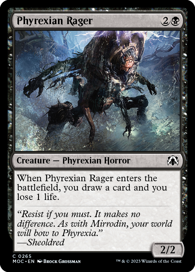 Phyrexian Rager [March of the Machine Commander] | Fandemonia Ltd