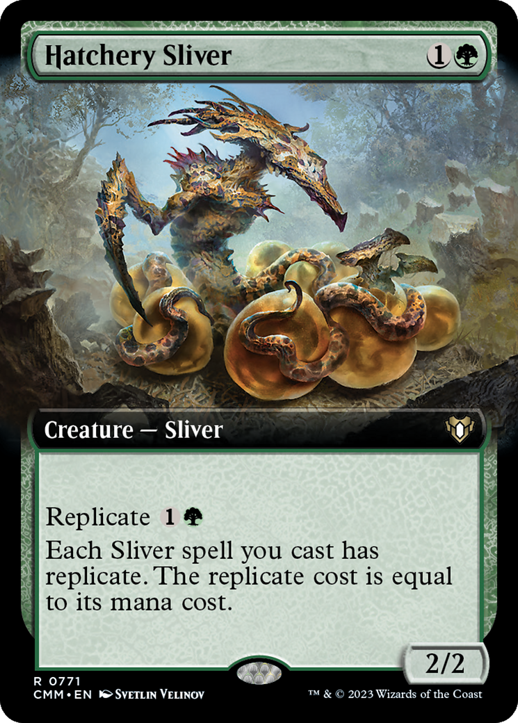 Hatchery Sliver (Extended Art) [Commander Masters] | Fandemonia Ltd