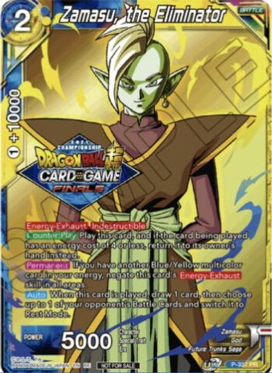 Zamasu, the Eliminator (Championship Pack 2021 Vault Set) (P-337) [Tournament Promotion Cards] | Fandemonia Ltd