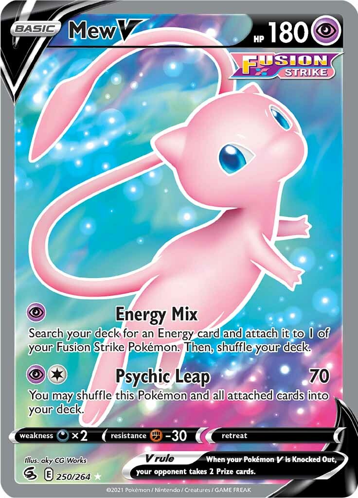 Mew V (250/264) [Sword & Shield: Fusion Strike] | Fandemonia Ltd