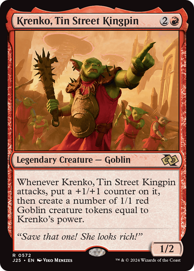 Krenko, Tin Street Kingpin [Foundations Jumpstart] | Fandemonia Ltd