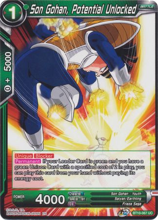 Son Gohan, Potential Unlocked (BT10-067) [Rise of the Unison Warrior 2nd Edition] | Fandemonia Ltd