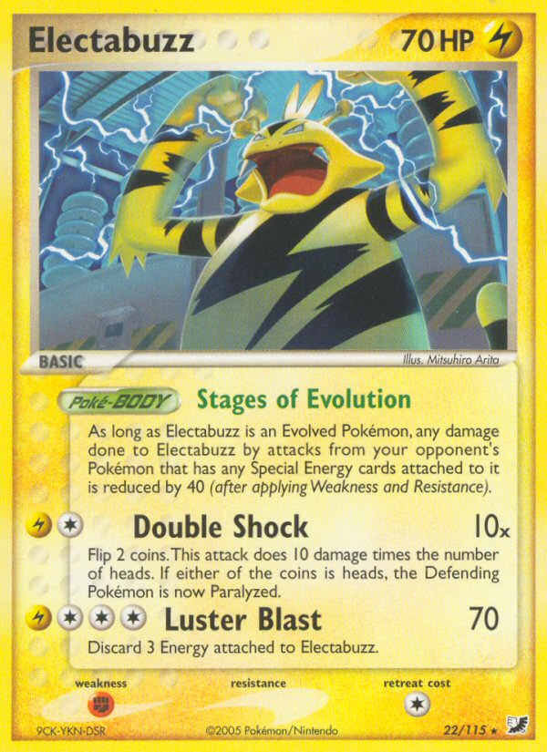 Electabuzz (22/115) [EX: Unseen Forces] | Fandemonia Ltd