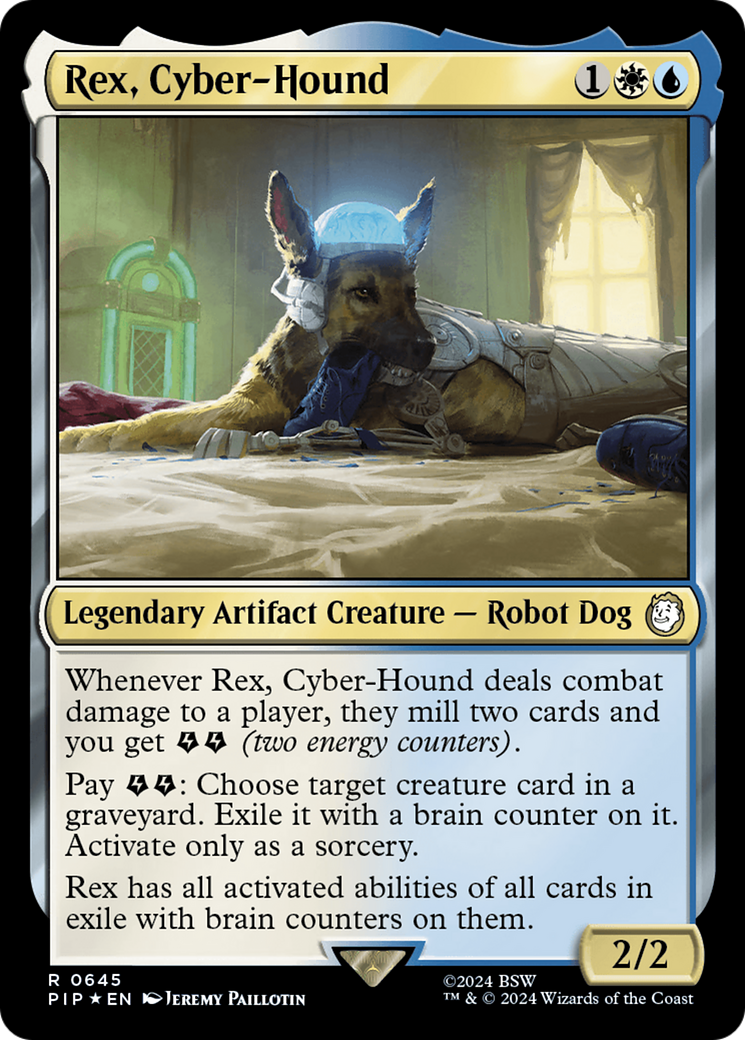 Rex, Cyber-Hound (Surge Foil) [Fallout] | Fandemonia Ltd