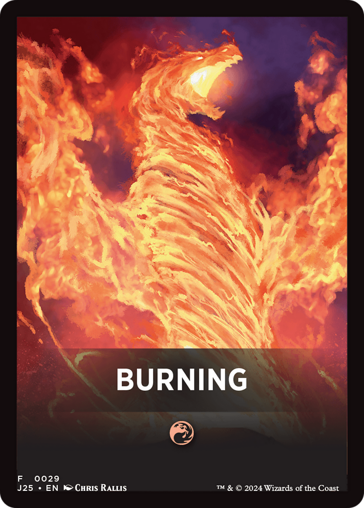 Burning Theme Card [Foundations Jumpstart Front Cards] | Fandemonia Ltd