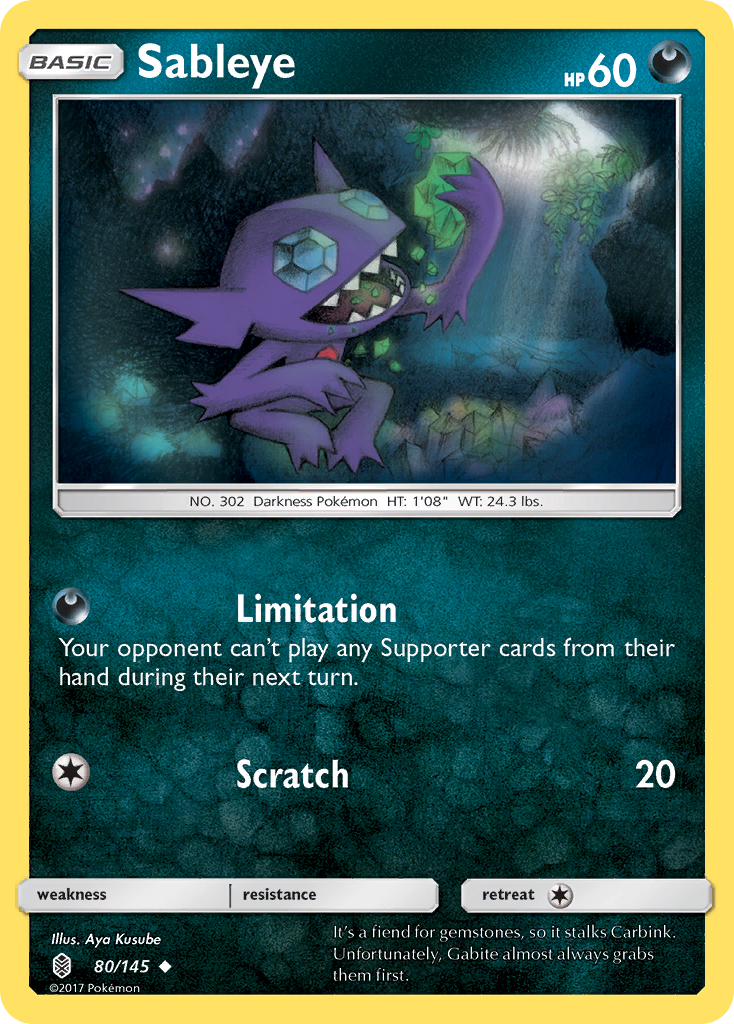 Sableye (80/145) [Sun & Moon: Guardians Rising] | Fandemonia Ltd