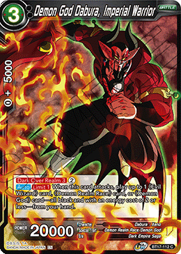 Demon God Dabura, Imperial Warrior (BT17-112) [Ultimate Squad] | Fandemonia Ltd