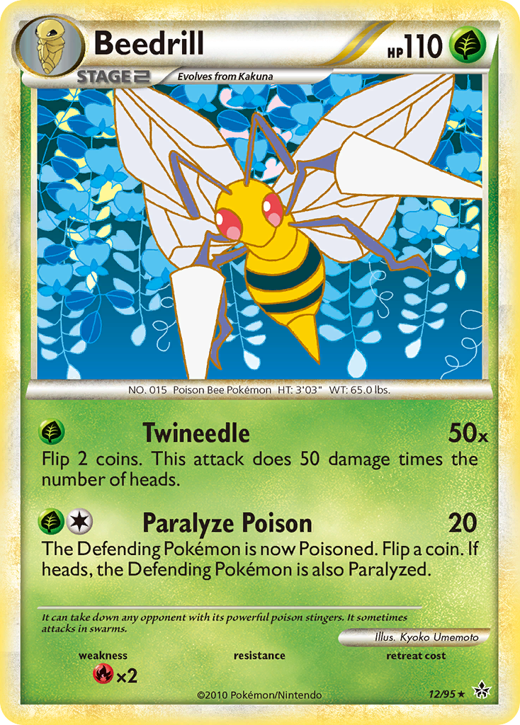 Beedrill (12/95) [HeartGold & SoulSilver: Unleashed] | Fandemonia Ltd