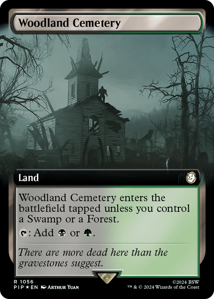 Woodland Cemetery (Extended Art) (Surge Foil) [Fallout] | Fandemonia Ltd