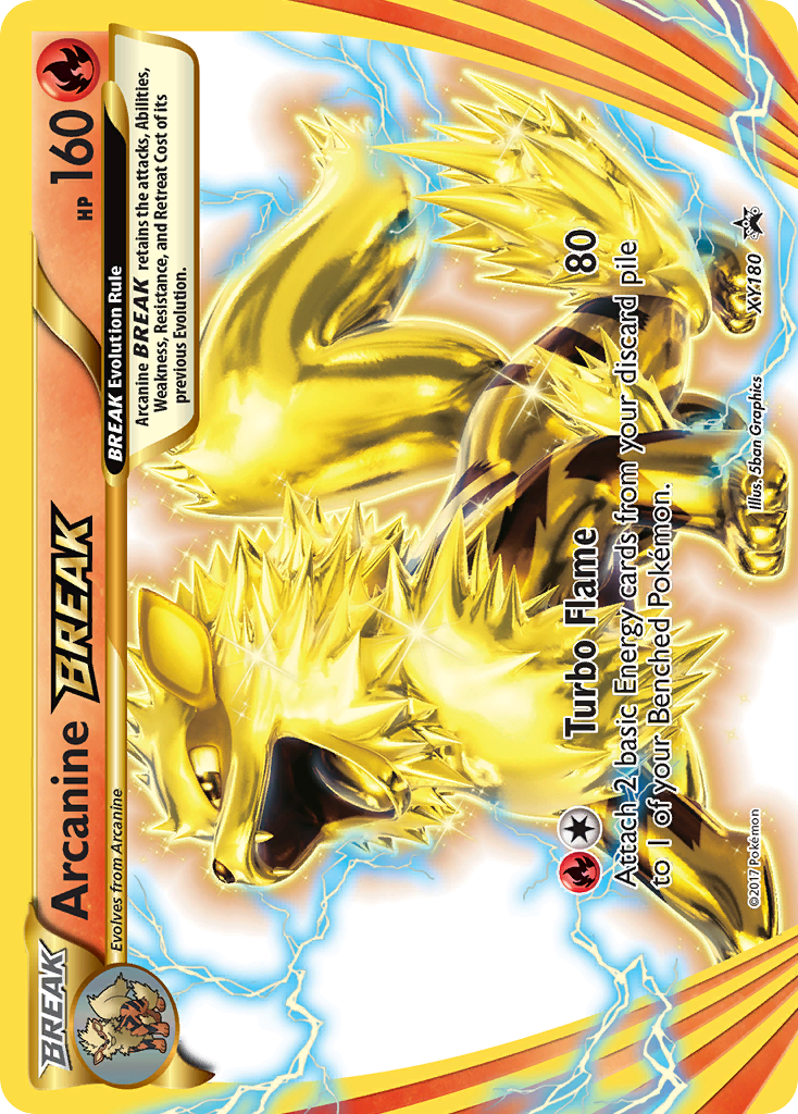 Arcanine BREAK (XY180) [XY: Black Star Promos] | Fandemonia Ltd