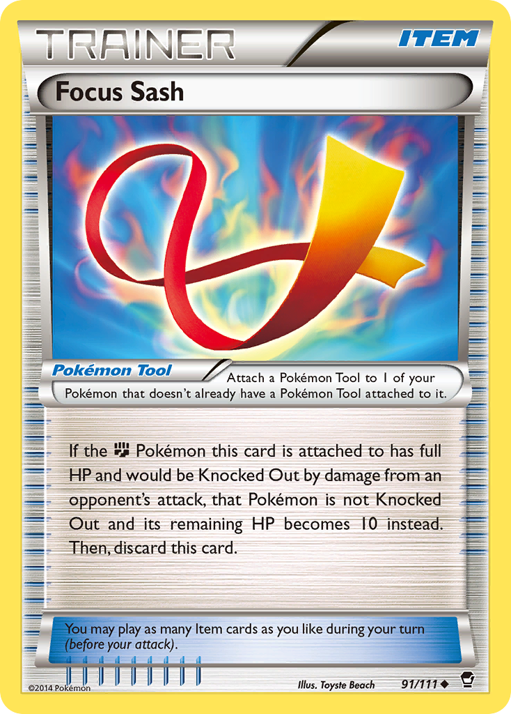 Focus Sash (91/111) [XY: Furious Fists] | Fandemonia Ltd