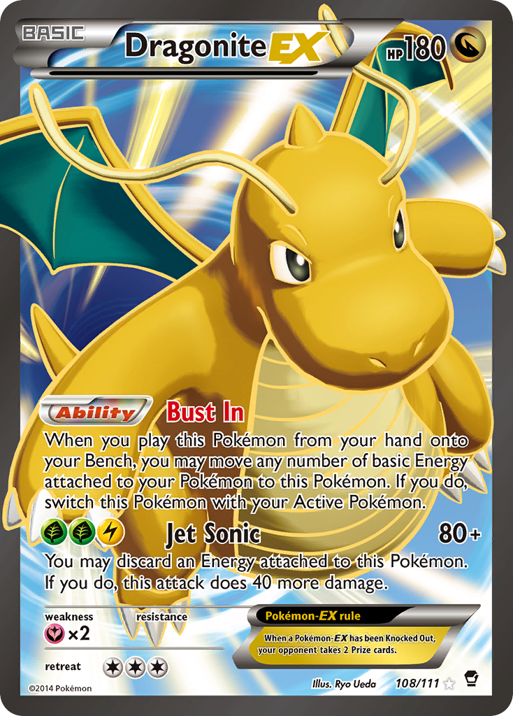 Dragonite EX (108/111) [XY: Furious Fists] | Fandemonia Ltd