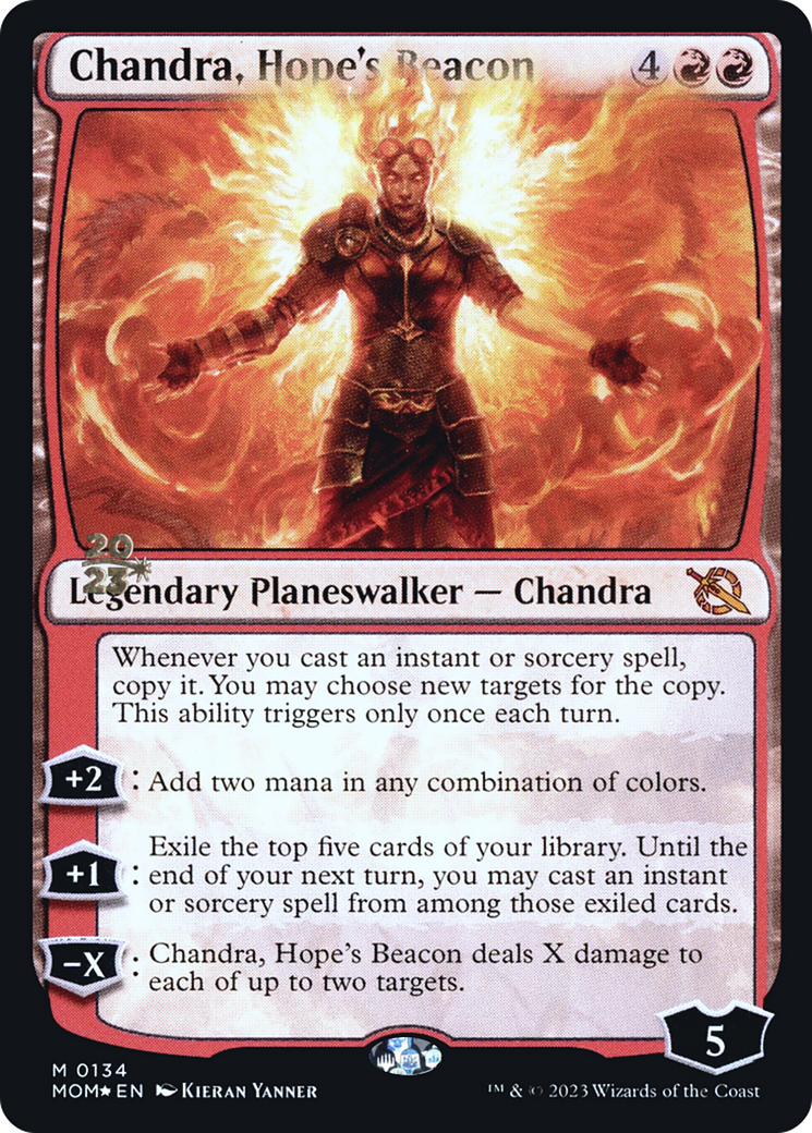 Chandra, Hope's Beacon [March of the Machine Prerelease Promos] | Fandemonia Ltd