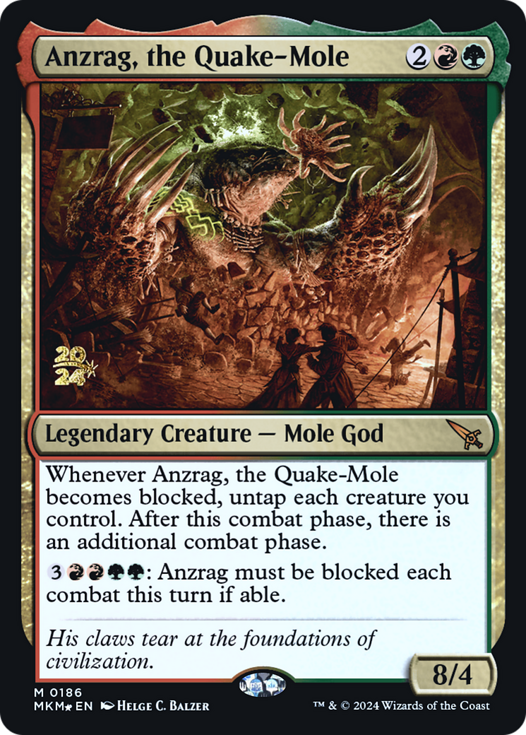 Anzrag, the Quake-Mole [Murders at Karlov Manor Prerelease Promos] | Fandemonia Ltd