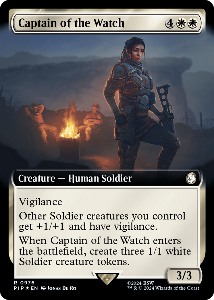 Captain of the Watch (Extended Art) (Surge Foil) [Fallout] | Fandemonia Ltd