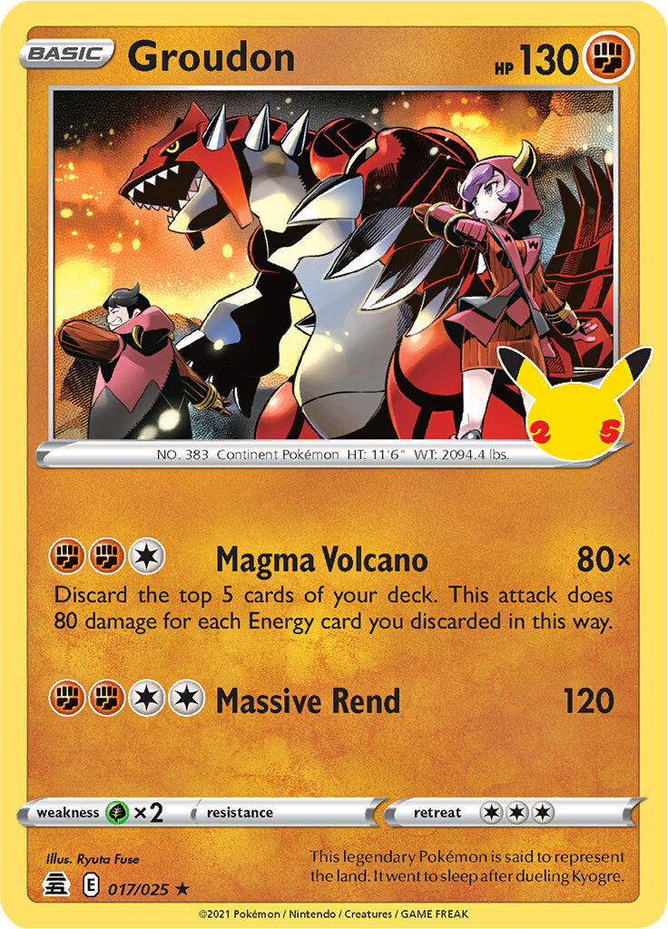 Groudon (017/025) [Celebrations: 25th Anniversary] | Fandemonia Ltd