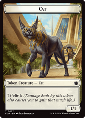 Cat (0027) // Phyrexian Goblin Double-Sided Token [Foundations Tokens] | Fandemonia Ltd