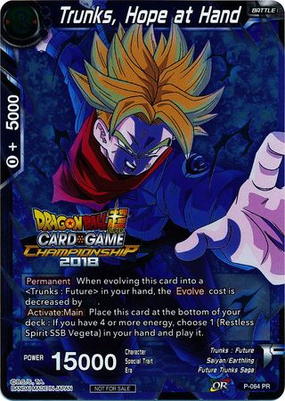 Trunks, Hope at Hand (P-064) [Tournament Promotion Cards] | Fandemonia Ltd