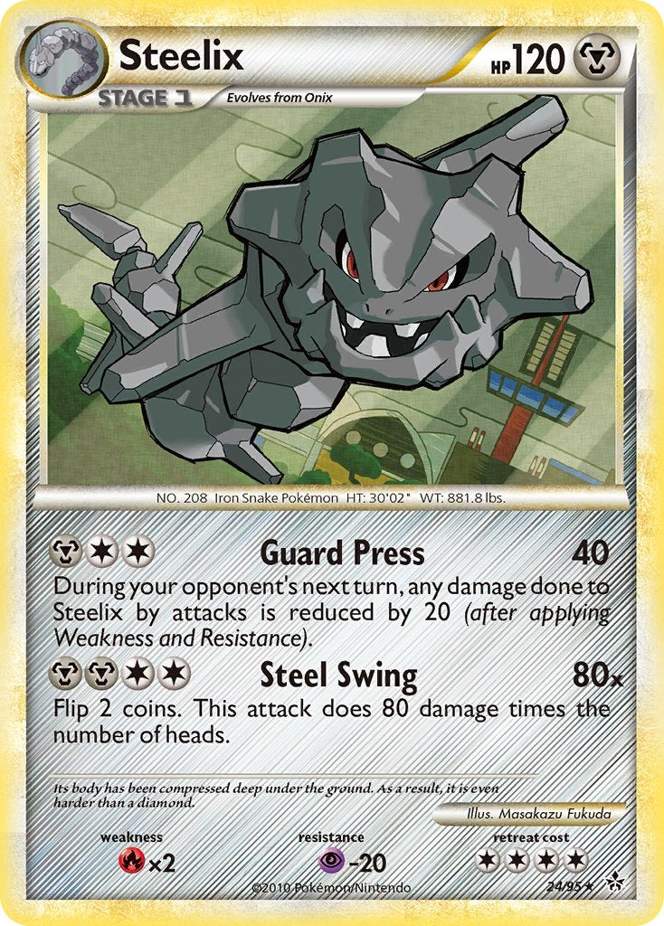 Steelix (24/95) (Theme Deck Exclusive) [HeartGold & SoulSilver: Unleashed] | Fandemonia Ltd