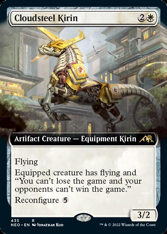 Cloudsteel Kirin (Extended Art) [Kamigawa: Neon Dynasty] | Fandemonia Ltd